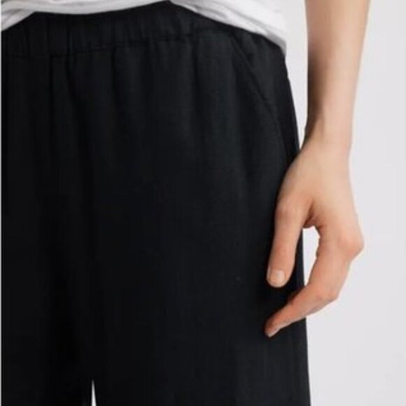 Caslon Linen Blend Wide Leg Pull-On Resort Travel Pants Black Women’s XL NWT - Picture 11 of 15